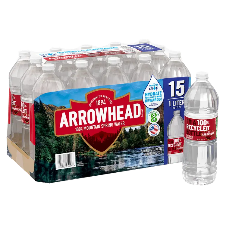 Arrowhead® Mountain Spring Water 1-Liter 15 Pack