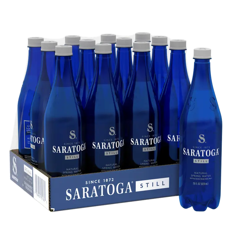 Saratoga® Spring Water 28 Fl Oz Plastic Bottle (12 Pack)