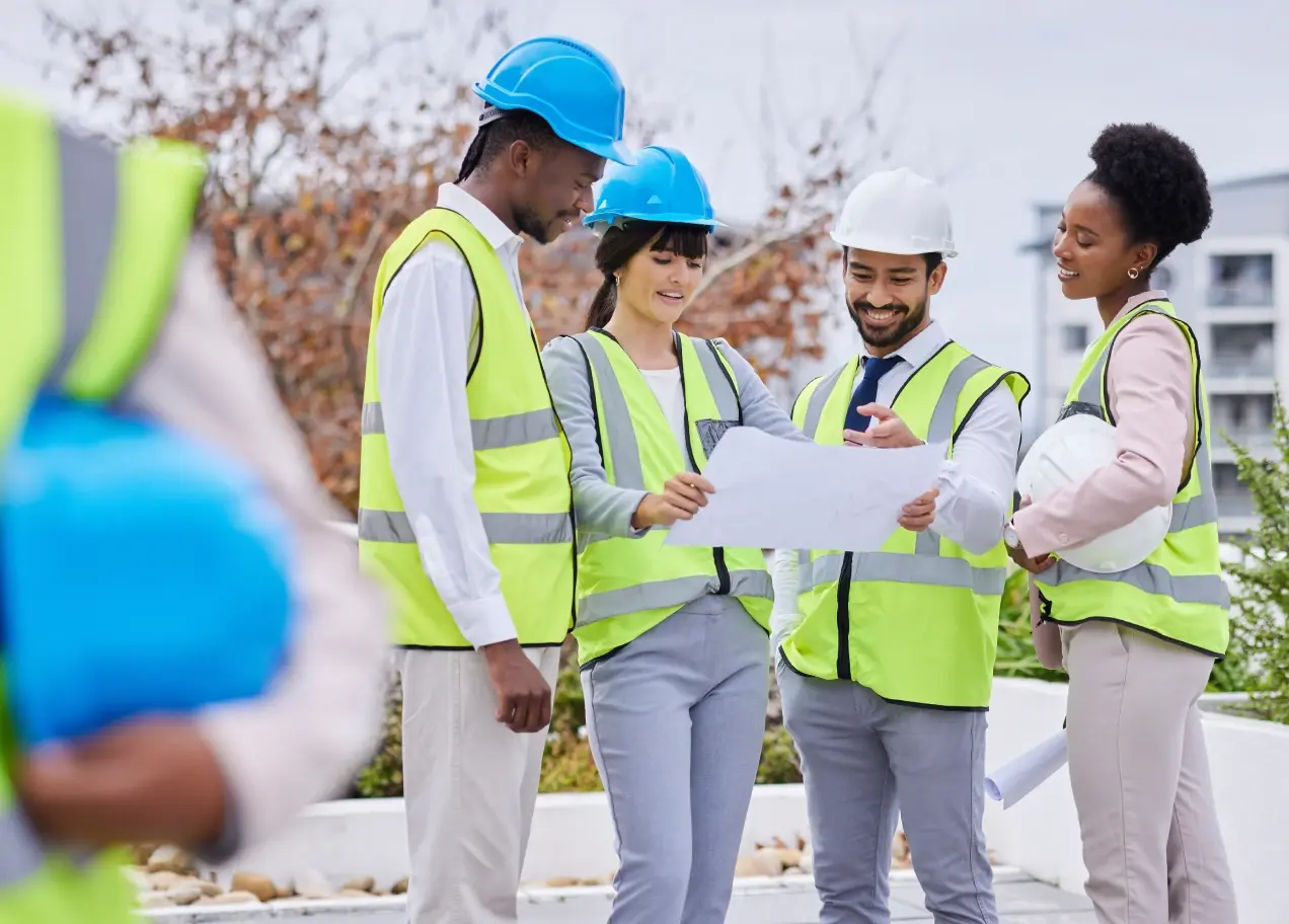 A group of people working in manufaturing.