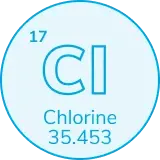 Chlorine element – Mineral icon