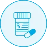 Perscription bottle – Chemical waste icon