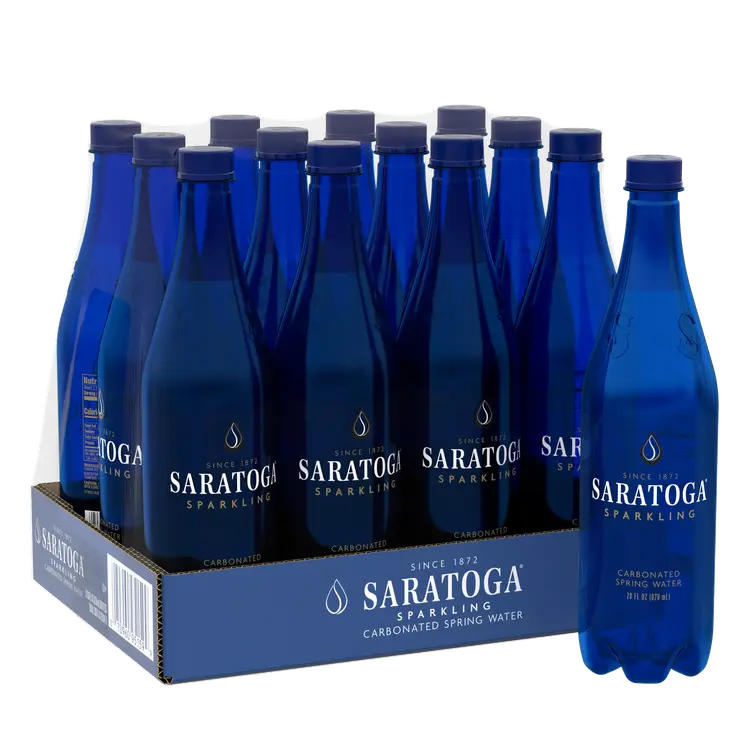 Saratoga® Sparkling Spring Water 28 Fl Oz Plastic Bottle (12 Pack)