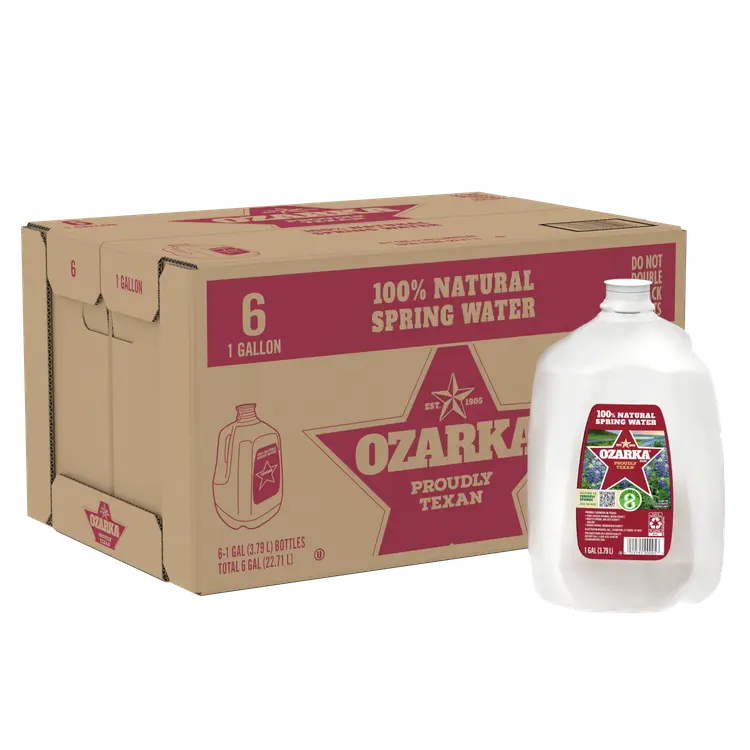 Ozarka® Spring Water 1 Gallon - Bottle - Case of 6