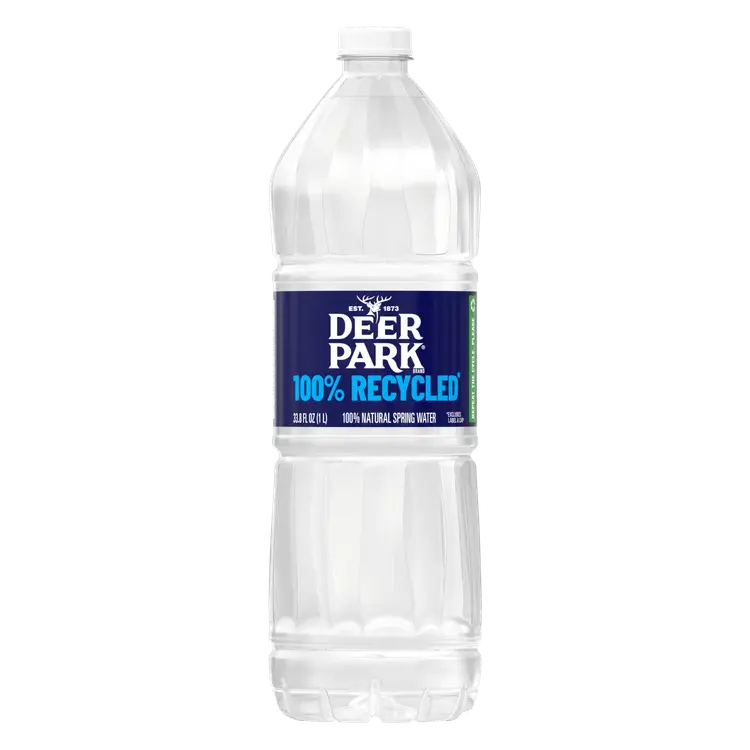 DEER PARK Brand 100% Natural Spring Water, 1-Liter plastic bottles (Pack of 18)