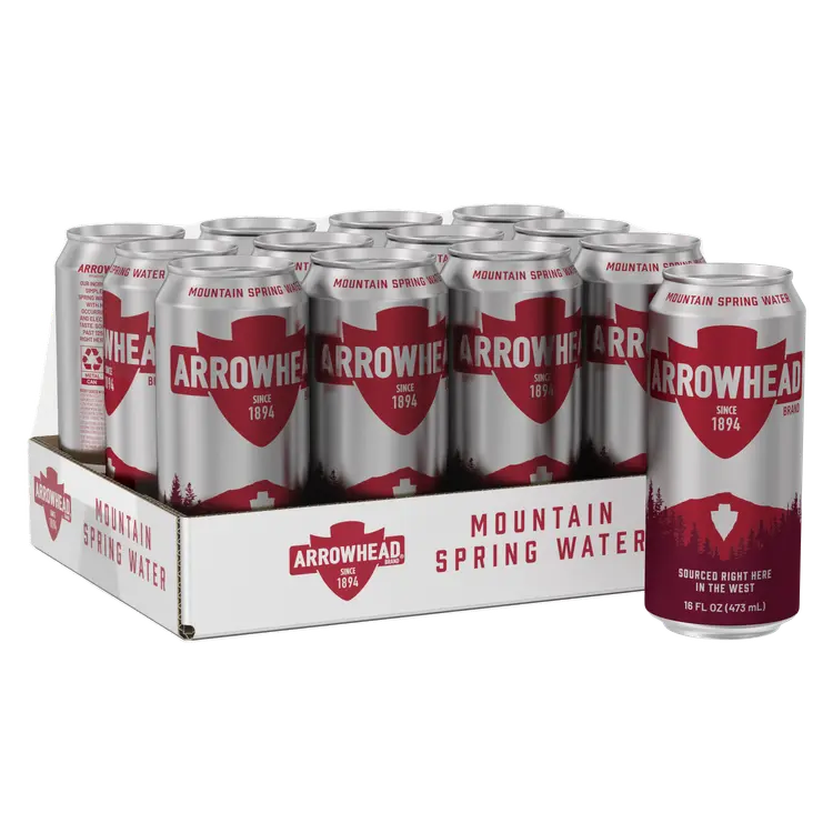 Arrowhead Mountain Spring Water, 12-pack, 16 oz cans