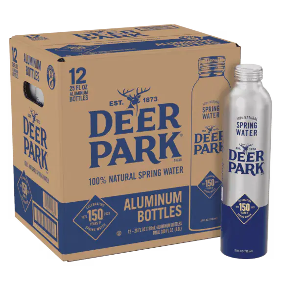 Deer Park® Spring Water - 25 fl oz - Aluminum Bottle - Case of 12