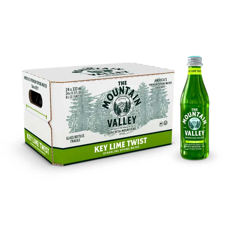 The Mountain Valley® Spring Water Key Lime Twist Sparkling Water